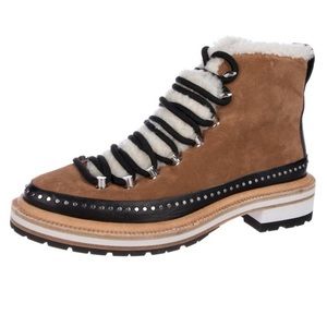Rag & Bone suede and Sherpa ankle boots
